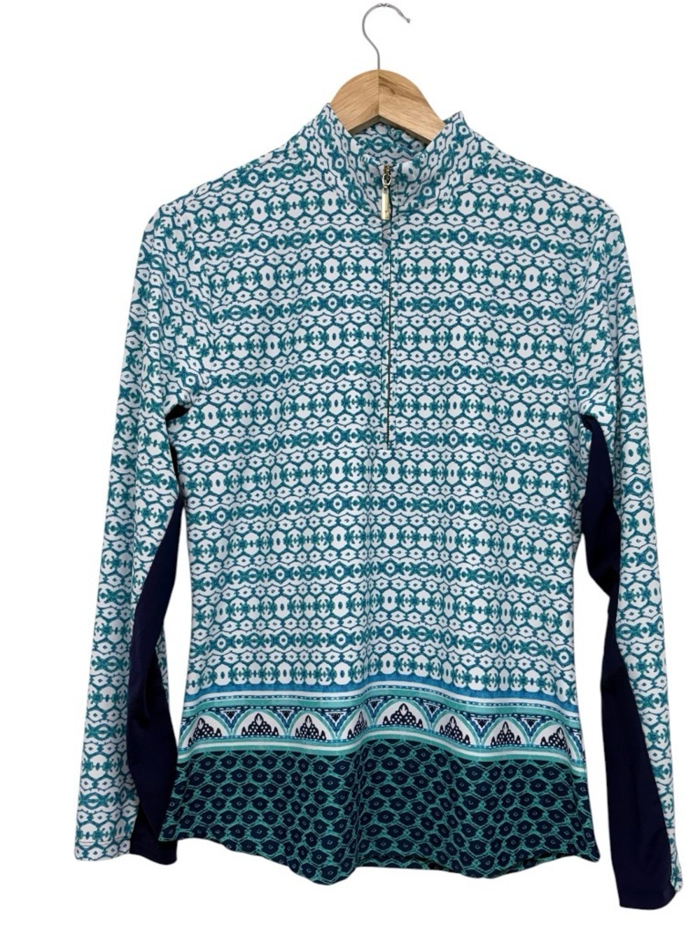 Cabana Life Coastal Cottage 1/4 Zip Sport Top L